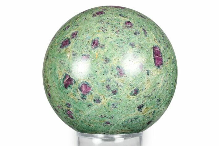 Polished Sphere Of Rubies In Fuchsite - India #342982